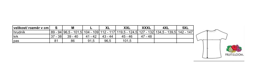 triko tabulka velikostí